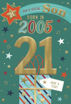 Picture of BORN IN 2005 SON 21ST BIRTHDAY CARD